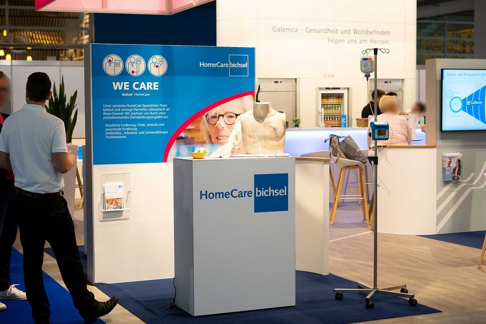 Eyecatcher Die einzelnen Firmen der Galexis präsentieren an den Standgrenzen mit einem eigenen Bereich ihre Kompetenzen