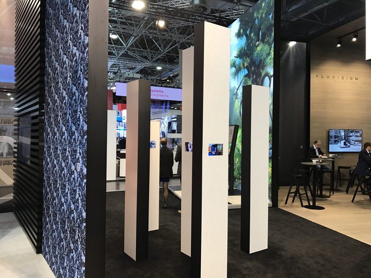 Innovatives Standdesign Aluvision Messesysteme