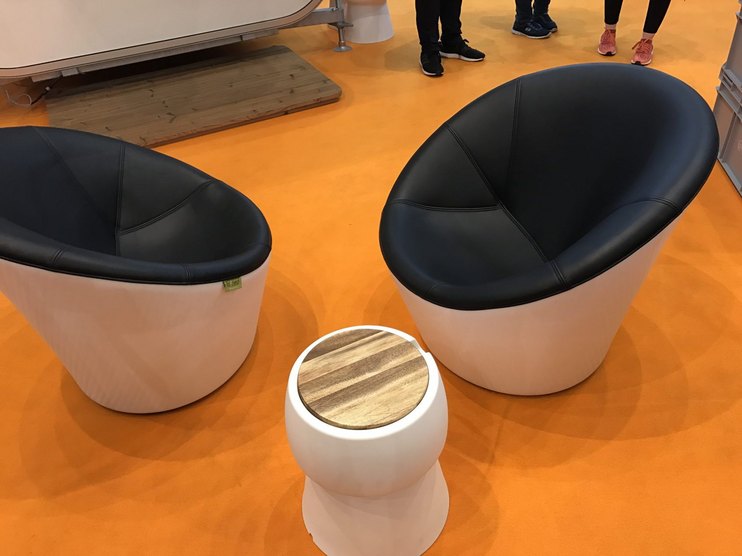 Elegante Loungemöbel Messestand Aufblasbarer Ledersessel