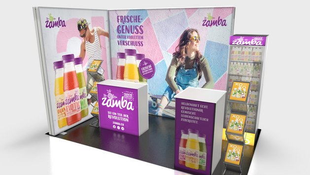 Zamba Fruchtsäfte mit PixlipGo