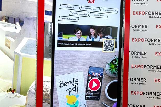 Digital Signage auf Messen und Kongressen. Aktivieren Sie das Publikum und machen Sie aus Besuchern Kunden