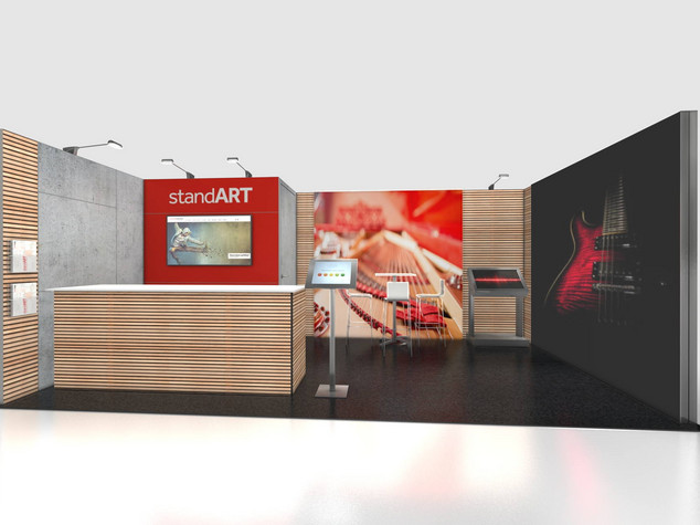 natur eloxiert 500x300 cm NEU Messestand Reihenstand aus Achte Systemmaterial 