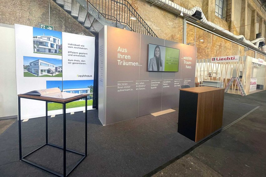 Mit Aluvision und Pixlip in Kombination lässt sich ein ansprechender Auftritt auch selbst aufbauen