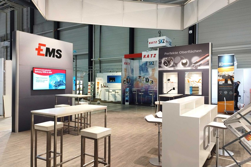 Offener und heller Stand an der Swissplastic 2023