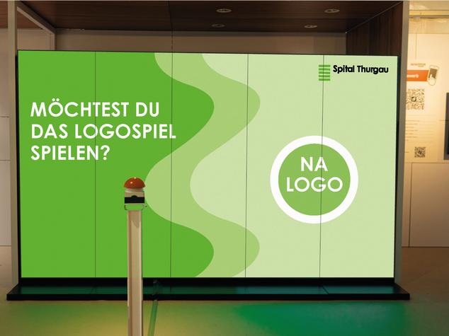 Lehrlingsmesse in Weinfelden mit eine Logospiel und publikumswirksamer Inszenierung 