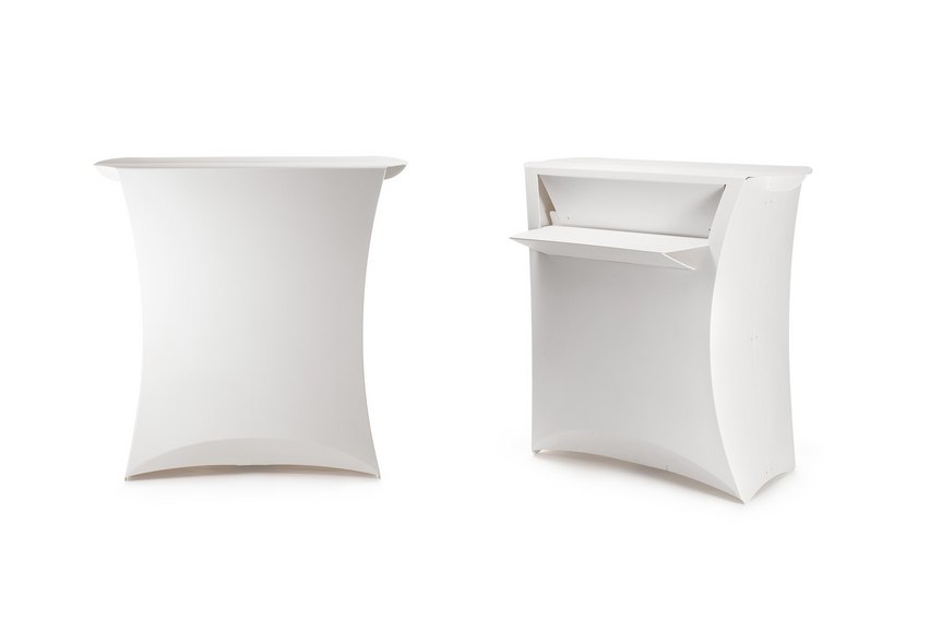 faltbare Workstation. Format: 100x70x700 cm (B/T/H)