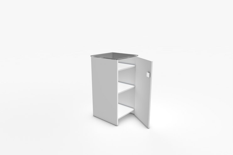 Quickmodul Vitrine 50 cm mit Türe
