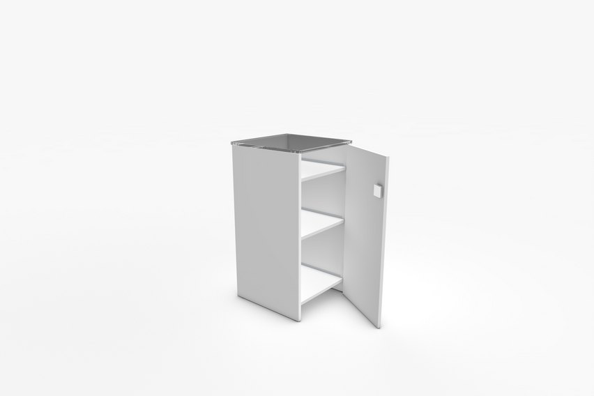 Quickmodul Vitrine 50 cm mit Türe