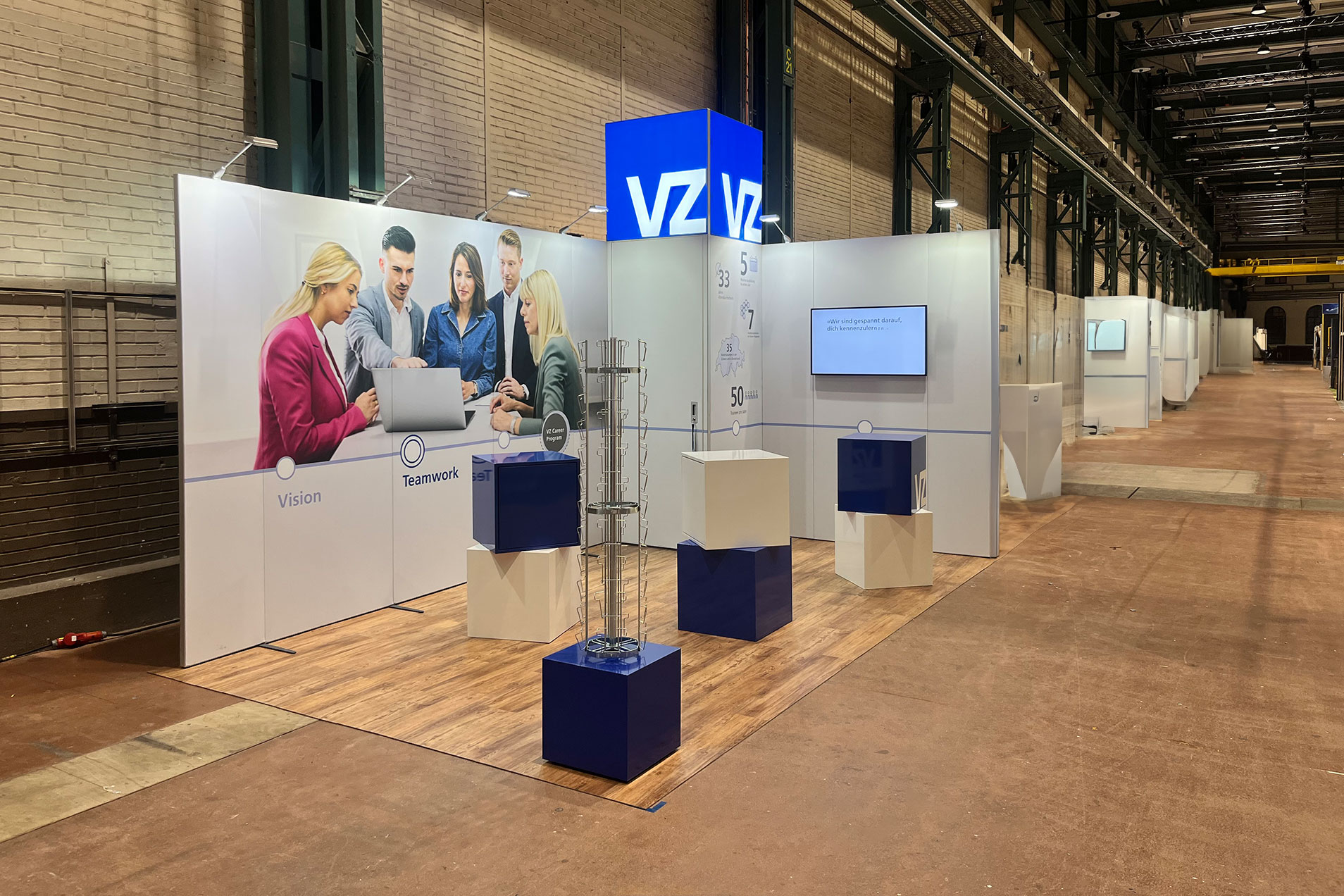 Messestand der VZ Gruppe